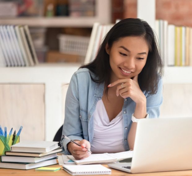 Girl with Computer