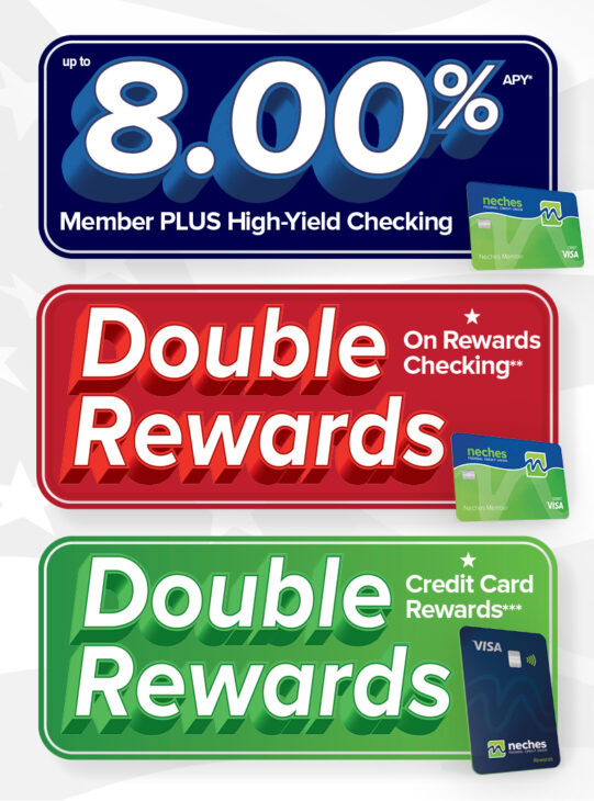 8% APY High-Yield Checking + Double Rewards on Credit & Debit Cards