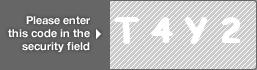 captcha code for visual authentication  letter T number 4 letter Y number 2