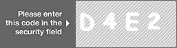 captcha code for visual authentication  letter D number 4 letter E number 2