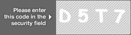 captcha code for visual authentication  letter D number 5 letter T number 7