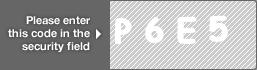 captcha code for visual authentication  letter P number 6 letter E number 5