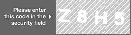 captcha code for visual authentication  letter Z number 8 letter H number 5